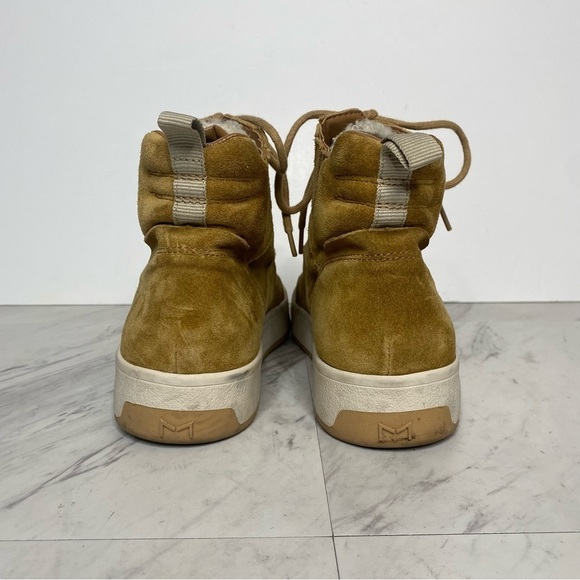 Marc Fisher Mally High Top Tan Suede Sneaker 8 1/2 - Picture 3 of 14